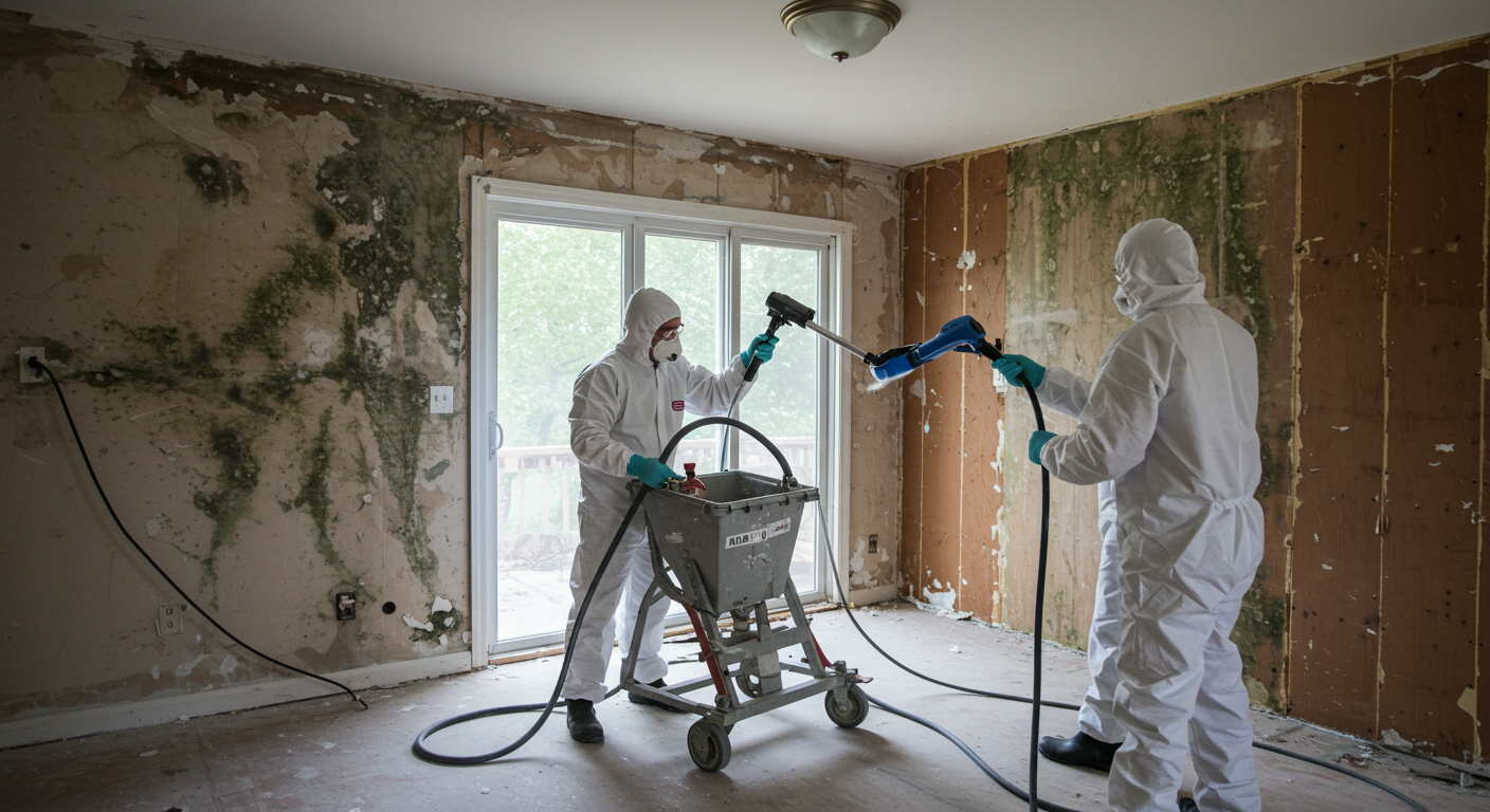 Mold Remediation Team in Action